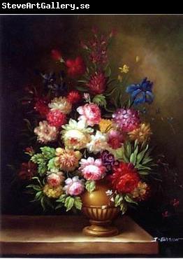 unknow artist Floral, beautiful classical still life of flowers.046